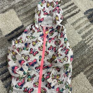 Cherokee Multicolor Butterfly Hooded Jacket